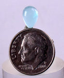 1carats BLUE OPAL CABOCHON Pendant Wire Wrap Caribean Turquoise Color Peru B990