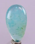 1carats BLUE OPAL CABOCHON Pendant Wire Wrap Caribean Turquoise Color Peru B991