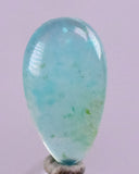 1carats BLUE OPAL CABOCHON Pendant Wire Wrap Caribean Turquoise Color Peru B991