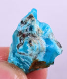 10carats GEM SILICA CHRYSOCOLLA Chalcedony Peru High Yield New Find Rough Sky Blue Translucent Rare Mineral Specimen S86