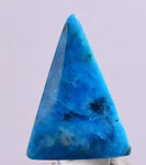 19carats BLUE OPAL SILICATED Cabochon Pendant Wire Wrap Peru Peru Jewelry B995