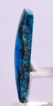 10.5carats BLUE OPAL Cabochon Pendant Wire Wrap Peru Peru Jewelry B997