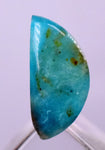 1.5Carats BLUE OPAL CABOCHON Pendant Wire Wrap Caribean Turquoise Color Peru B976