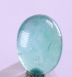 1.5carats GEM SILICA CHRYSOCOLLA Emeraldine Chalcedony Lily Mine Peru Cabochon Quartz Malachite Emerald Color Jade Color B978