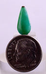 1.5carats GEM SILICA CHRYSOCOLLA Emeraldine Chalcedony Lily Mine Peru Cabochon Quartz Malachite Emerald Color Jade Color B983