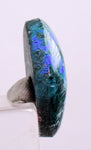 15.5cts AZURITE MALACHITE CABOCHON  Peru Azurmalachite Dark Blue Green Premium  B984