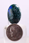 15.5cts AZURITE MALACHITE CABOCHON  Peru Azurmalachite Dark Blue Green Premium  B984