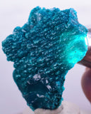 4.1cms BLUE MALACHITE BOTRYOIDAL Peru Crystals Grape Spheres Shiny Sparkling Translucent New Find Stalactite Others Minerals Specimensn U495