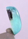 1.5carats BLUE OPAL CABOCHON Pendant Wire Wrap Caribean Turquoise Color Peru B988