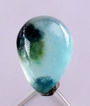1.5carats BLUE OPAL CABOCHON Pendant Wire Wrap Caribean Turquoise Color Peru B988