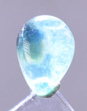 1.5carats BLUE OPAL CABOCHON Pendant Wire Wrap Caribean Turquoise Color Peru B988