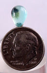 1.5carats BLUE OPAL CABOCHON Pendant Wire Wrap Caribean Turquoise Color Peru B988