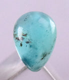 1carats BLUE OPAL CABOCHON Pendant Wire Wrap Caribean Turquoise Color Peru B989