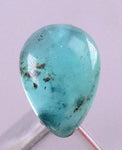 1carats BLUE OPAL CABOCHON Pendant Wire Wrap Caribean Turquoise Color Peru B989