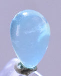 1carats BLUE OPAL CABOCHON Pendant Wire Wrap Caribean Turquoise Color Peru B990