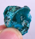 16.5carats GEM SILICA CHRYSOCOLLA Chalcedony Peru High Yield New Find Rough Sky Blue Translucent Rare Mineral Specimen S83