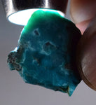 16.5carats GEM SILICA CHRYSOCOLLA Chalcedony Peru High Yield New Find Rough Sky Blue Translucent Rare Mineral Specimen S83