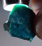 16.5carats GEM SILICA CHRYSOCOLLA Chalcedony Peru High Yield New Find Rough Sky Blue Translucent Rare Mineral Specimen S83