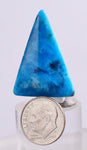 19carats BLUE OPAL SILICATED Cabochon Pendant Wire Wrap Peru Peru Jewelry B995