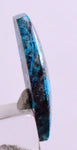 10.5carats BLUE OPAL Cabochon Pendant Wire Wrap Peru Peru Jewelry B997