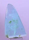 13carats BLUE OPAL CABOCHON Pendant Wire Wrap Caribean Turquoise Color Peru B999