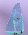13carats BLUE OPAL CABOCHON Pendant Wire Wrap Caribean Turquoise Color Peru B999