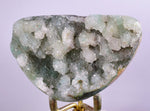 7.6cms DRUZY CHRYSOCOLLA POLISHED Lily Mine Peru Quartz Crystals Stalactite Shiny Bright Mineral Specimen D236