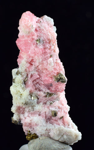 3cms RHODOCHROSITE FLUORITE PYRITE Crystal Rhombohedral Wuzhou Guangxi China Mineral Specimen R503