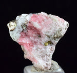 1.7cms RHODOCHROSITE FLUORITE PYRITE Crystal Rhombohedral Wuzhou Guangxi China Mineral Specimen R508