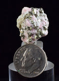 2cms RHODOCHROSITE FLUORITE PYRITE Crystal Rhombohedral Wuzhou Guangxi China Mineral Specimen R519