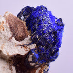 3.3cms GEM AZURITE CRYSTALS Morocco Royal Blue Color Shsrp Shiny Mineral Specimen U505