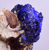 3.3cms GEM AZURITE CRYSTALS Morocco Royal Blue Color Shsrp Shiny Mineral Specimen U505