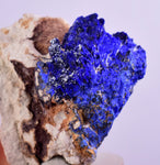 3.3cms GEM AZURITE CRYSTALS Morocco Royal Blue Color Shsrp Shiny Mineral Specimen U505