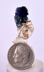 2.6cms GEM AZURITE CRYSTALS Malachite Morocco Royal Blue Color Shsrp Shiny Mineral Specimen U510