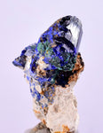 2.6cms GEM AZURITE CRYSTALS Malachite Morocco Royal Blue Color Shsrp Shiny Mineral Specimen U510
