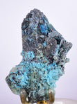 7.6cms  QUARTZ CHRYSOCOLLA TENTADORA Mine Peru Grape Botryoidal Stalactite Crystals Rare Ajoite (?)Mineral Specimen Collectors ce939
