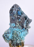 7.6cms  QUARTZ CHRYSOCOLLA TENTADORA Mine Peru Grape Botryoidal Stalactite Crystals Rare Ajoite (?)Mineral Specimen Collectors ce939
