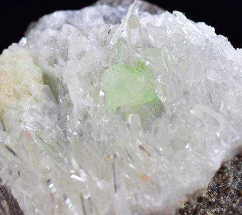 3.6cms AUGELITE CRYSTAL PERU Dark Green Bright Needle Quartz Pasto Bueno Rare Gemstone Facet Grade AE525