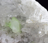 3.6cms AUGELITE CRYSTAL PERU Dark Green Bright Needle Quartz Pasto Bueno Rare Gemstone Facet Grade AE525