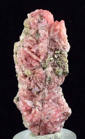 4.9cms RHODOCHROSITE QUARTZ FLUORITE Pyrite Crystal Rhombohedral Super Miniature Wuzhou Guangxi China Mineral Specimen R499