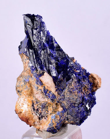 2.9cms GEM AZURITE CRYSTALS Morocco Royal Blue Color Shsrp Shiny Mineral Specimen U516