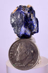 2cms GEM AZURITE CRYSTALS Morocco Royal Blue Color Shsrp Shiny Mineral Specimen U522