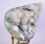 7.6cms DRUZY CHRYSOCOLLA POLISHED Lily Mine Peru Quartz Crystals Stalactite Shiny Bright Mineral Specimen D236