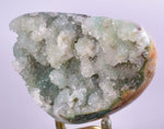 7.6cms DRUZY CHRYSOCOLLA POLISHED Lily Mine Peru Quartz Crystals Stalactite Shiny Bright Mineral Specimen D236