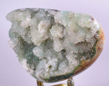 7.6cms DRUZY CHRYSOCOLLA POLISHED Lily Mine Peru Quartz Crystals Stalactite Shiny Bright Mineral Specimen D236
