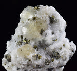 3.3cms APATITE CALCITE QUARTZ Pyrite Dickite Scheelite ? Peru Huanzala A531