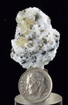 3.3cms APATITE CALCITE QUARTZ Pyrite Dickite Scheelite ? Peru Huanzala A531