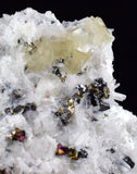 5cms APATITE CALCITE QUARTZ Pyrite Dickite Scheelite ? Peru Huanzala A533