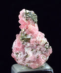1.8cms RHODOCHROSITE FLUORITE PYRITE Crystal Rhombohedral Wuzhou Guangxi China Mineral Specimen R527