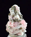 2cms RHODOCHROSITE FLUORITE PYRITE Crystal Rhombohedral Wuzhou Guangxi China Mineral Specimen R513